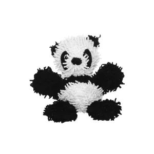 Tuffy Dog Toys - VIP Products - Mighty Jr Microfiber Ball Panda, Durable, Squeaky Dog Toy