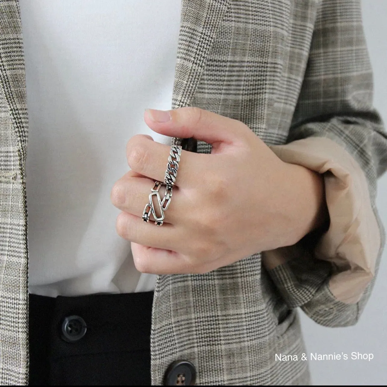 Unisex ring silver 925