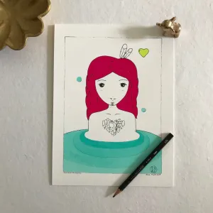Valentina & The Stepwell, Day - Love Series (Mini Print)
