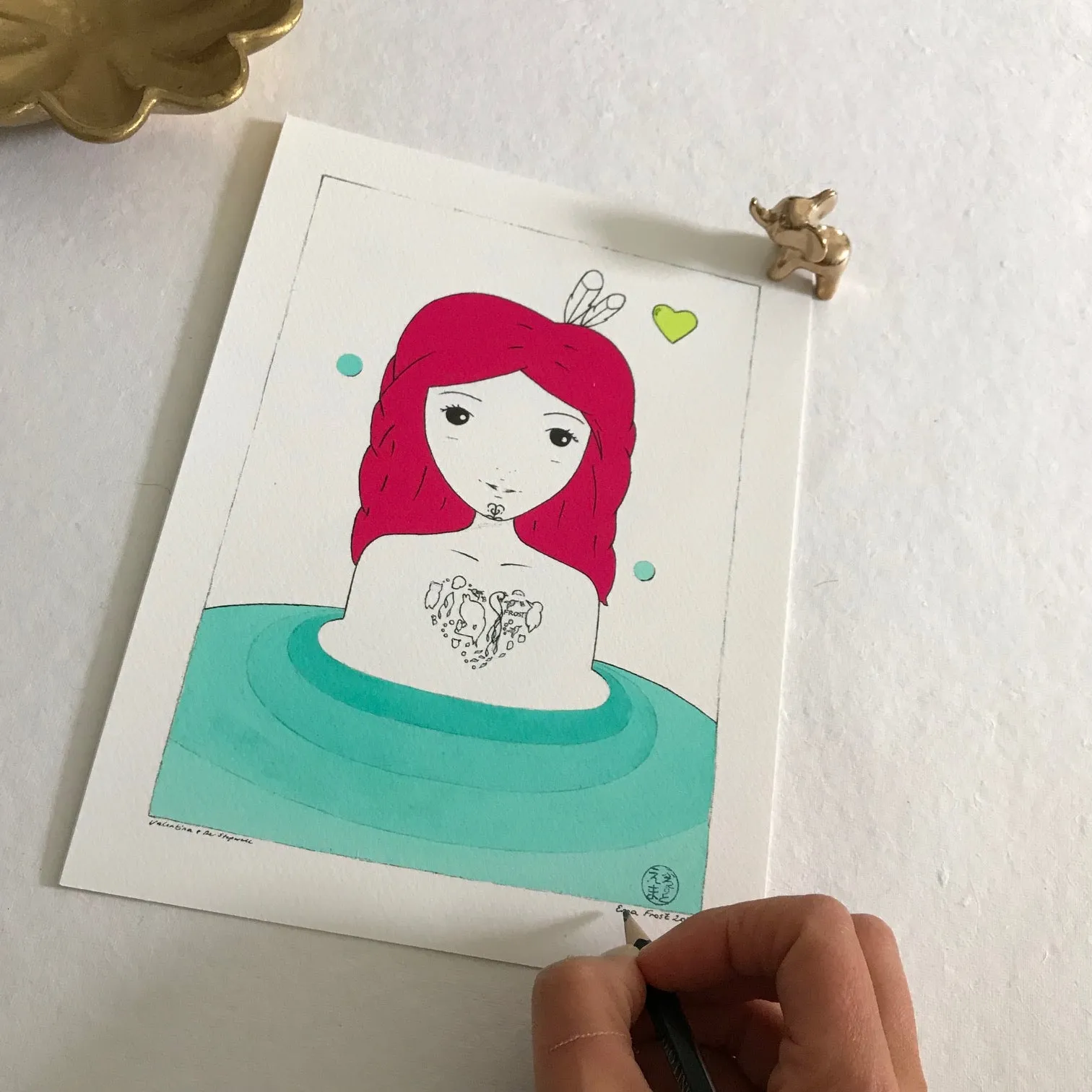 Valentina & The Stepwell, Day - Love Series (Mini Print)