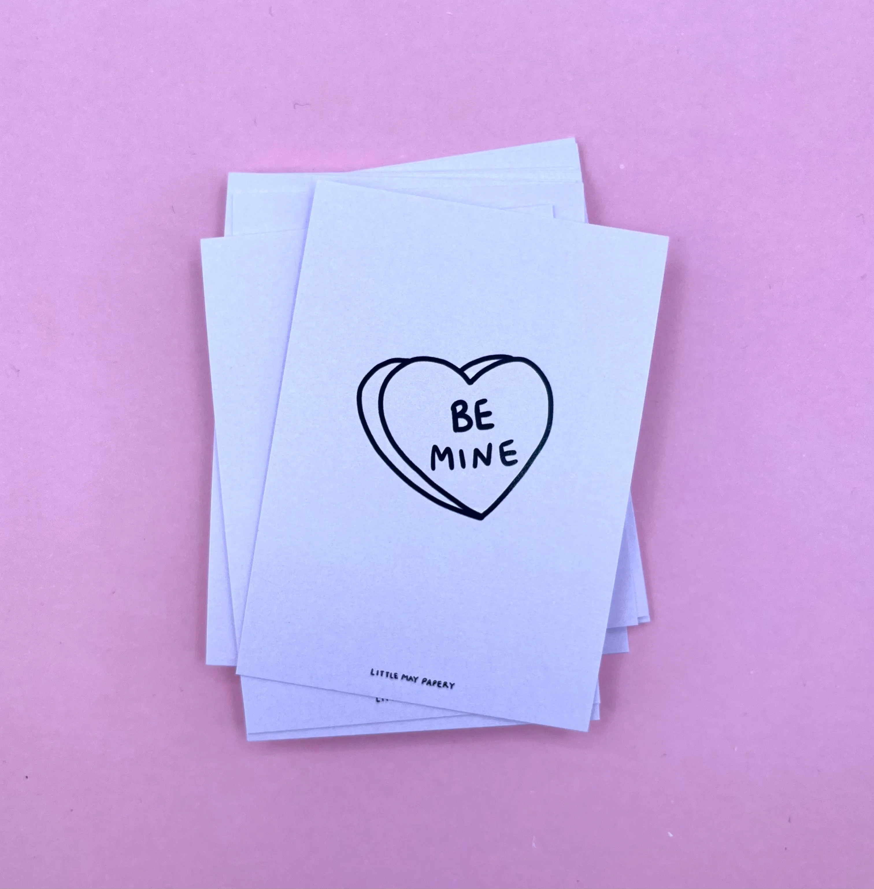 Valentine Mini Notes: Mini Flat Cards (SET OF 12)
