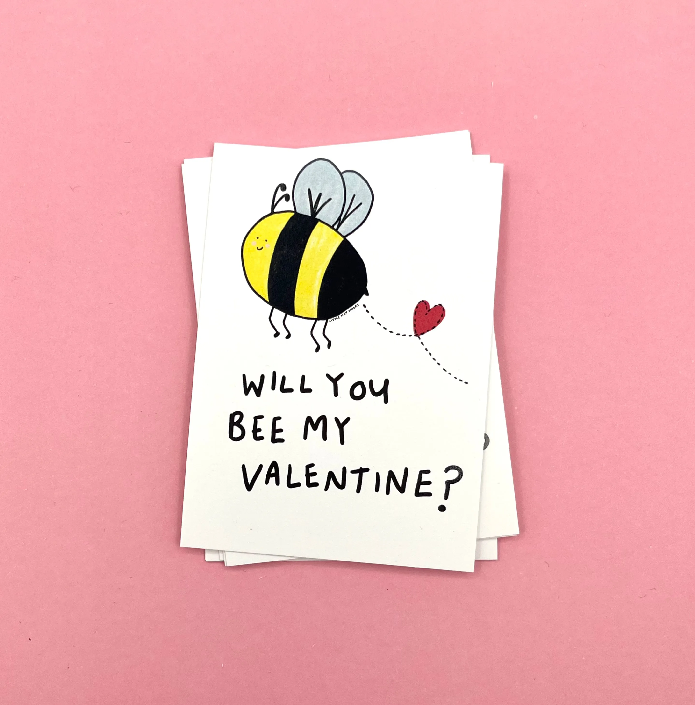 Valentine Mini Notes: Mini Flat Cards (SET OF 12)
