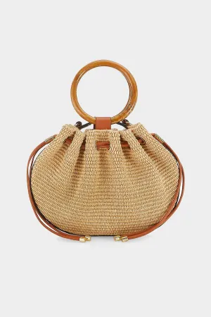 Valeria Small Bamboo Bag in Natural
