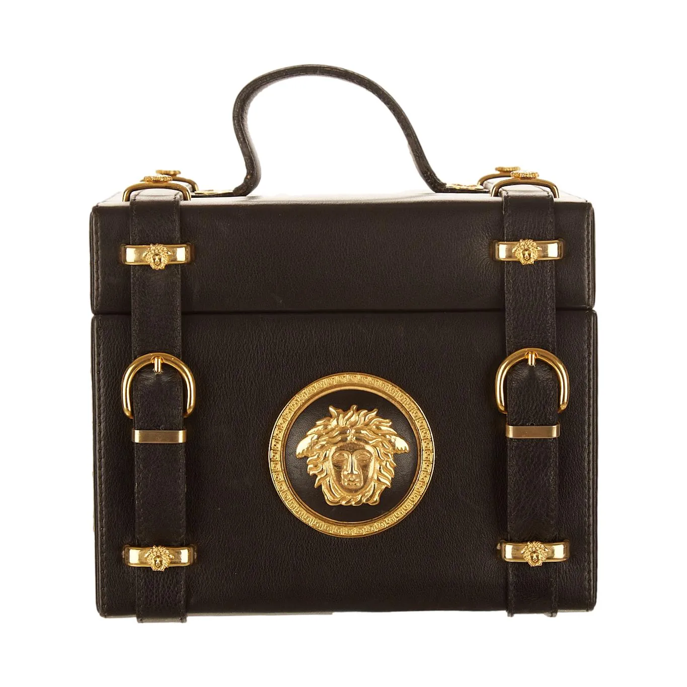 Versace Black Medusa Vanity Bag