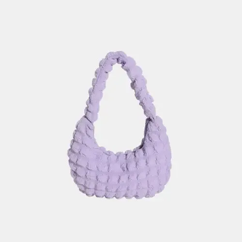 Vibrant Light Green Small Texture Handbag