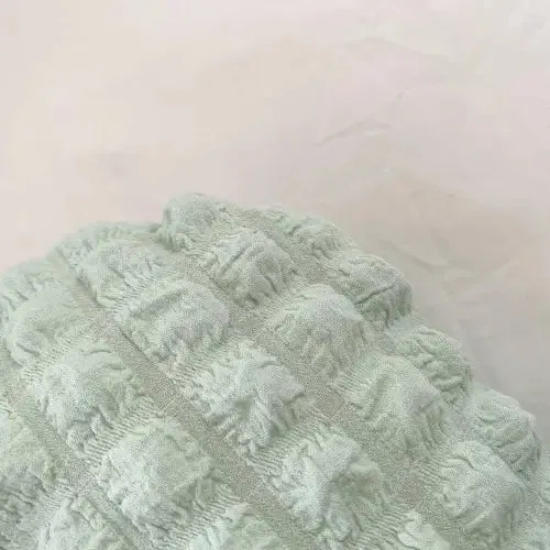 Vibrant Light Green Small Texture Handbag