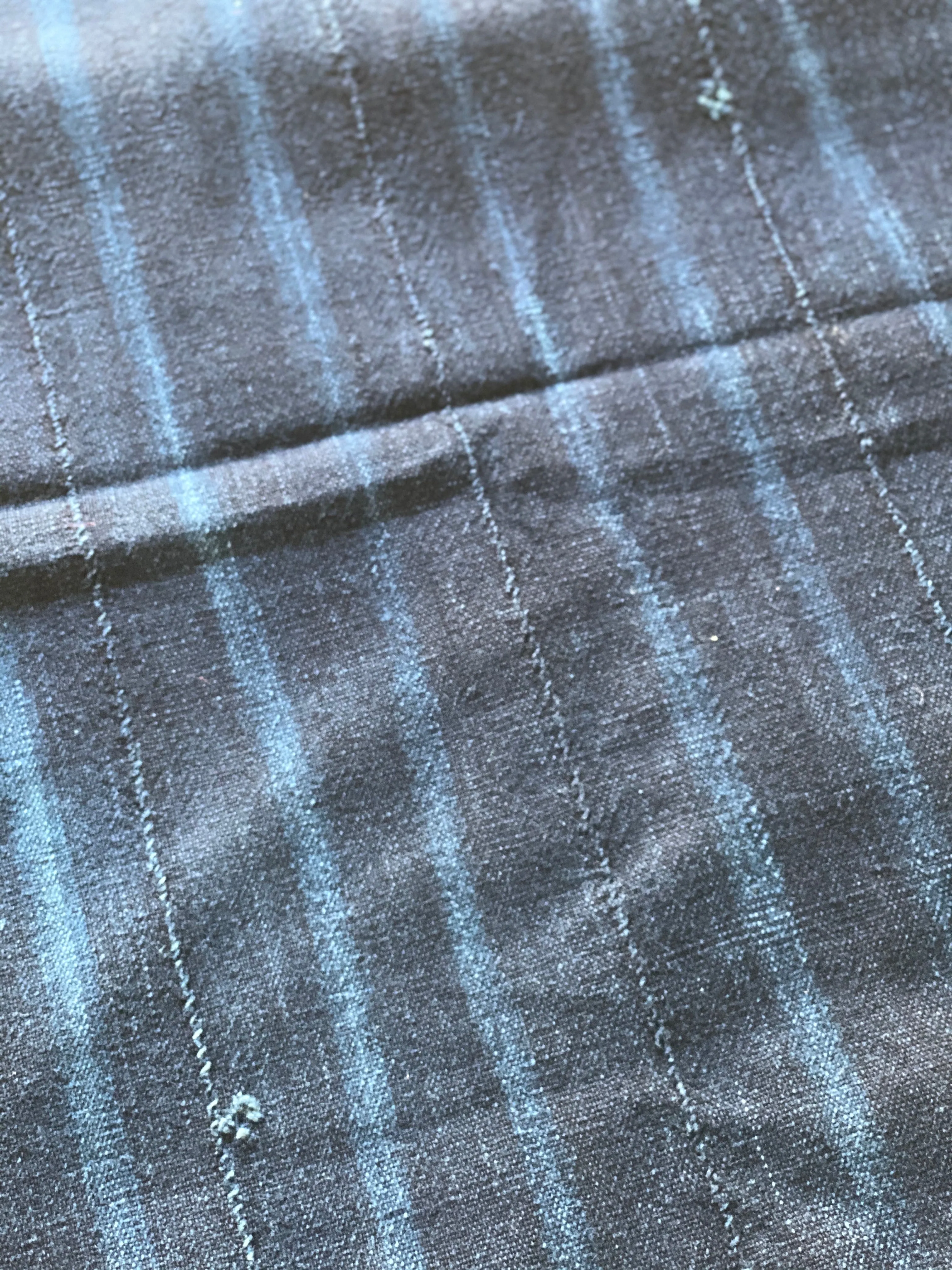 Vintage African Indigo Denim Mossi Mudcloth Throw | No. 17