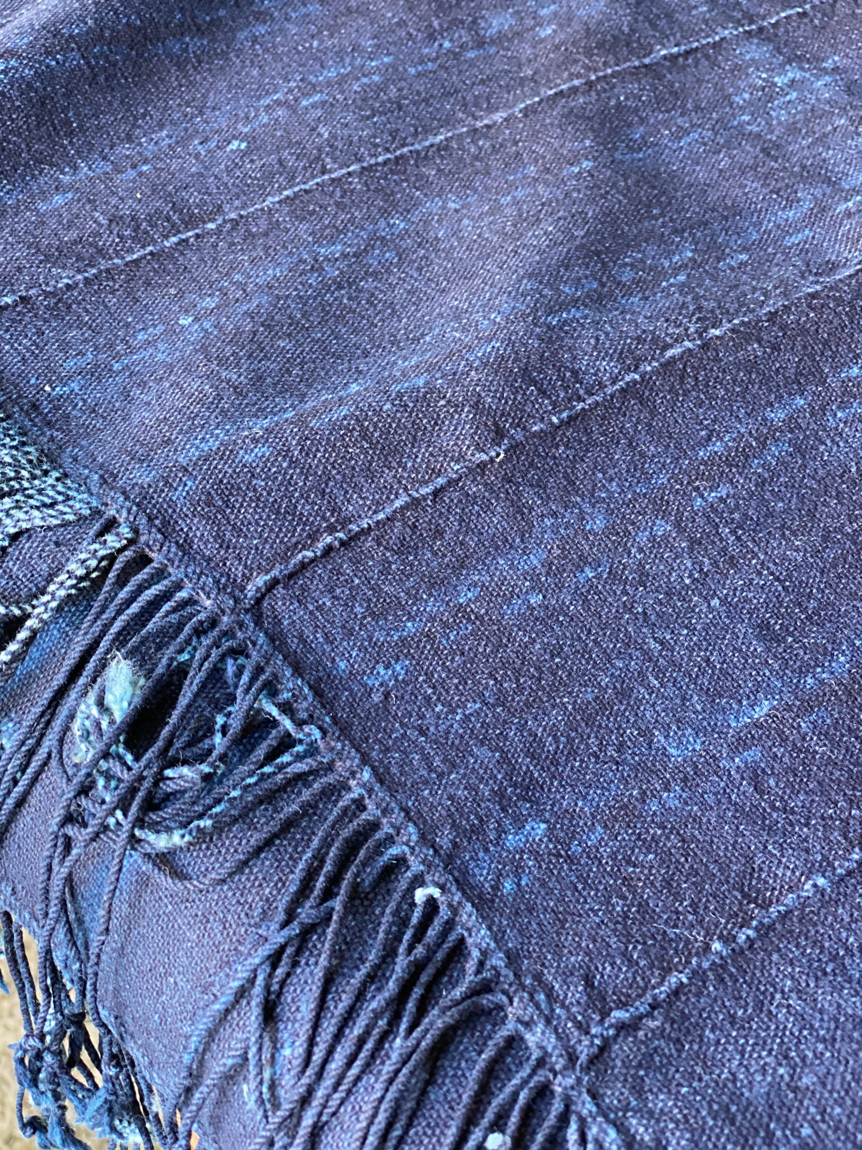 Vintage African Indigo Denim Mossi Mudcloth Throw | No. 17