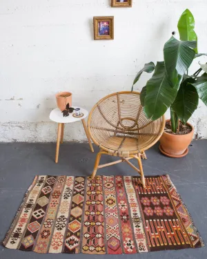 Vintage Mini Turkish Kilim Rug