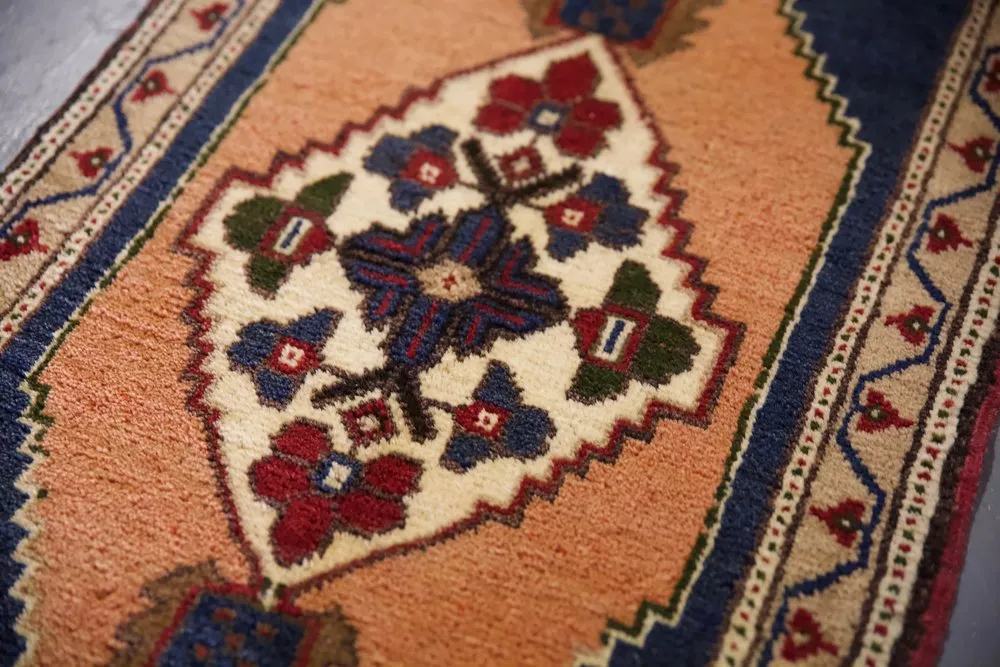 Vintage Mini Turkish Rug 20"x42.5"