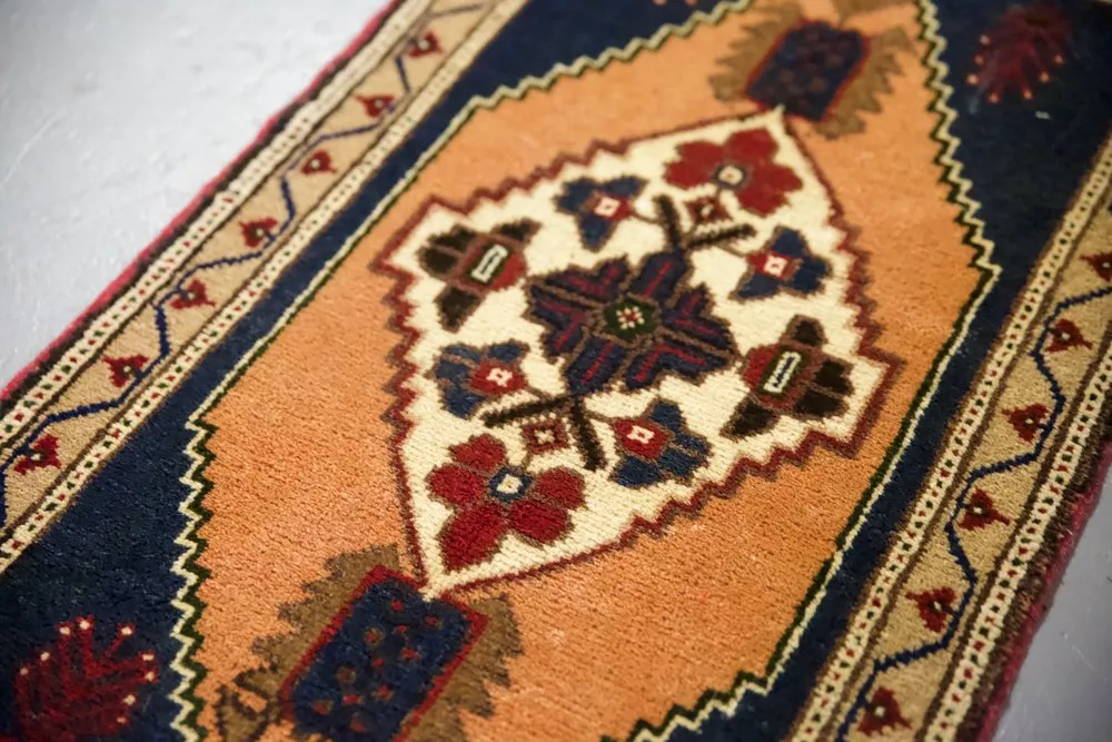 Vintage Mini Turkish Rug 20"x43.5"