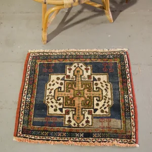Vintage Mini Turkish Rug 23"x27"
