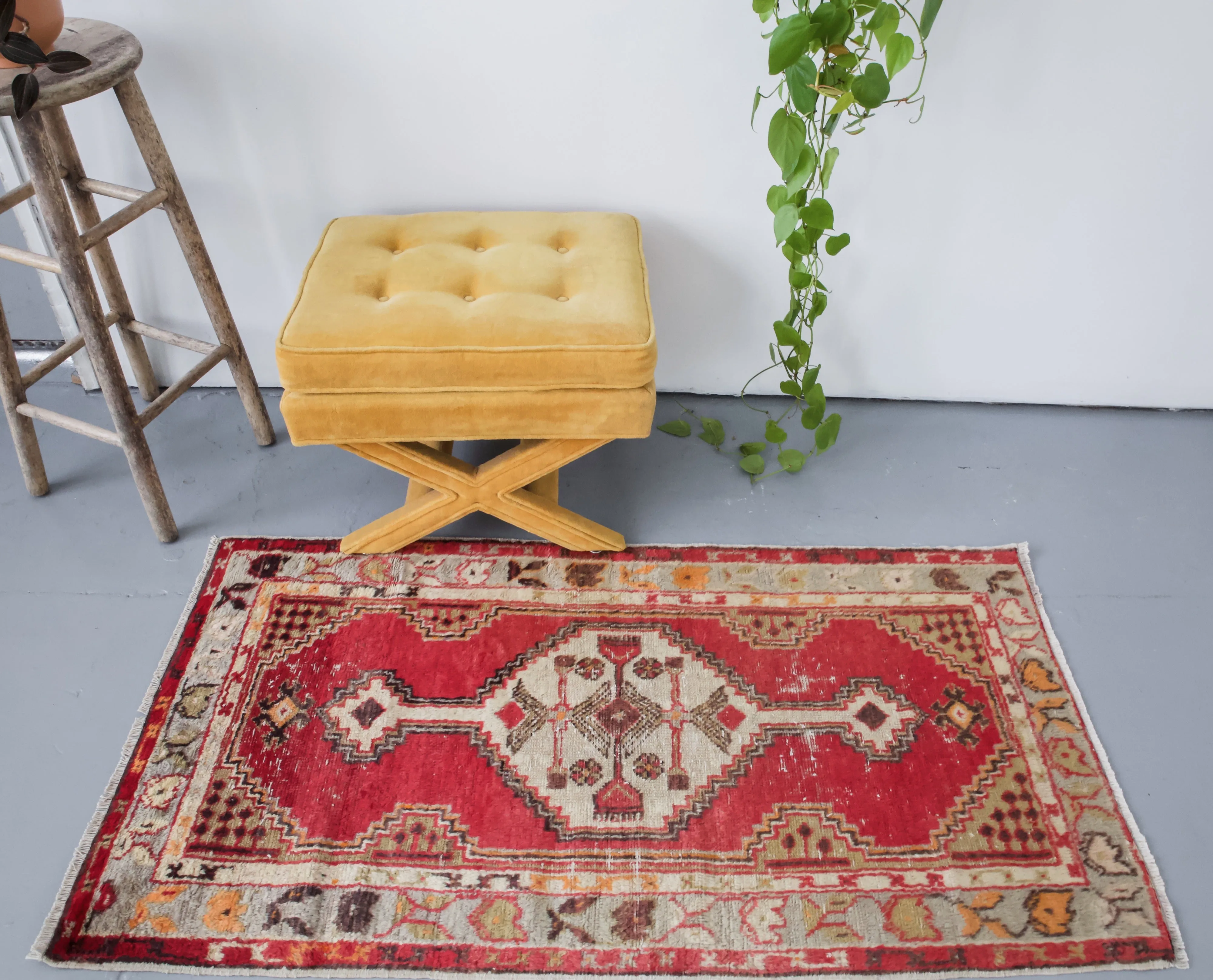 Vintage Mini Turkish Rug