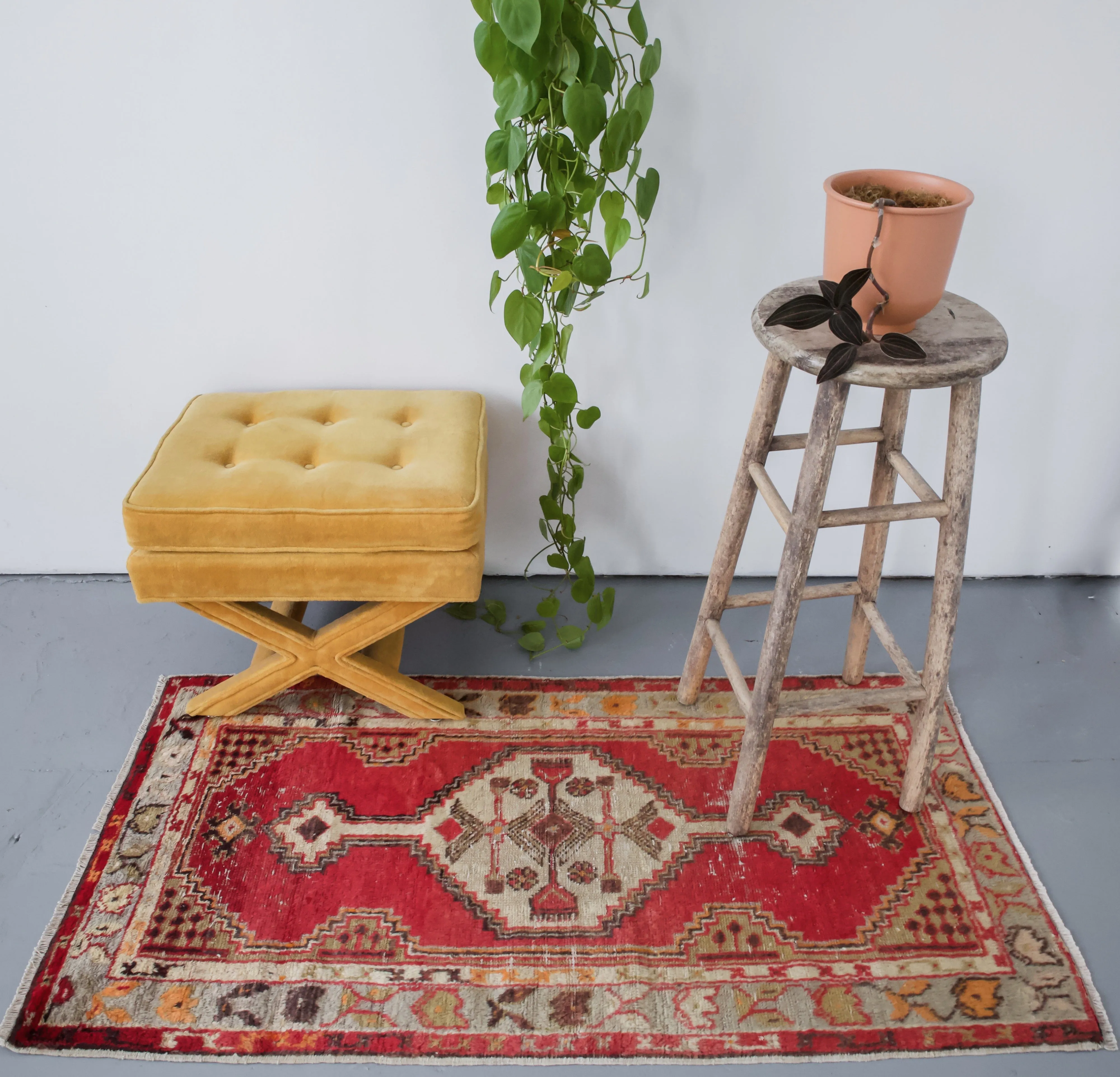 Vintage Mini Turkish Rug