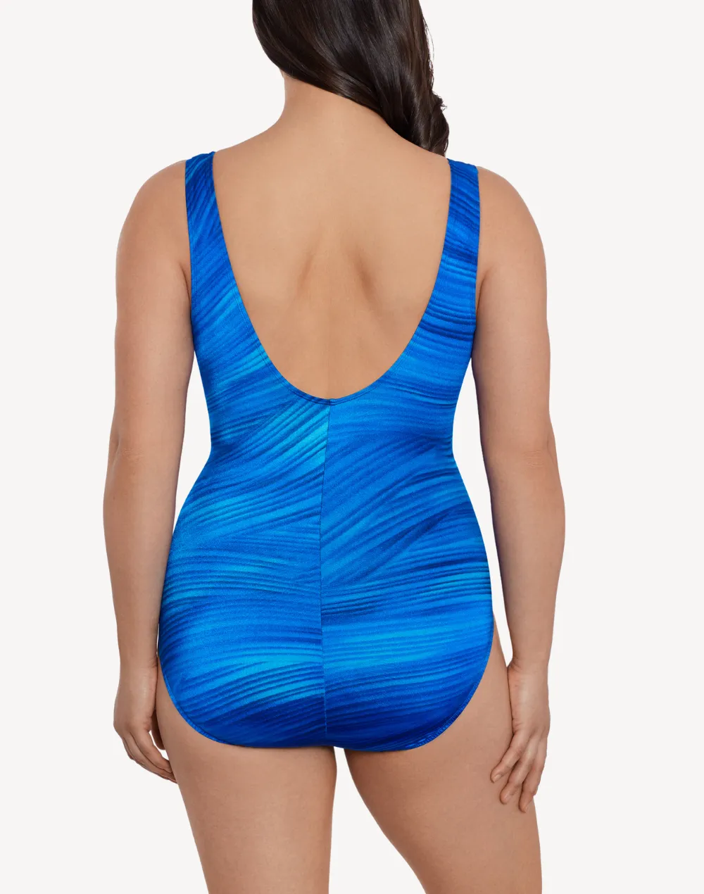 Virtual Wave Ring Surplice One Piece