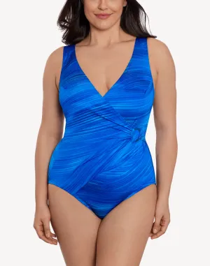 Virtual Wave Ring Surplice One Piece