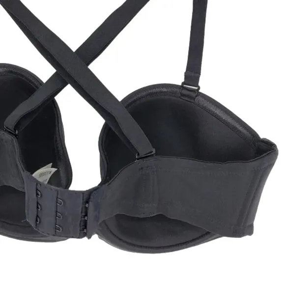 Wacoal Red Carpet Strapless Underwire Bra Black Convertible Strapless Formal 34D