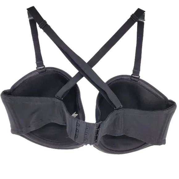 Wacoal Red Carpet Strapless Underwire Bra Black Convertible Strapless Formal 34D