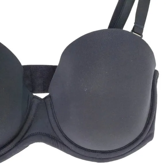 Wacoal Red Carpet Strapless Underwire Bra Black Convertible Strapless Formal 34D