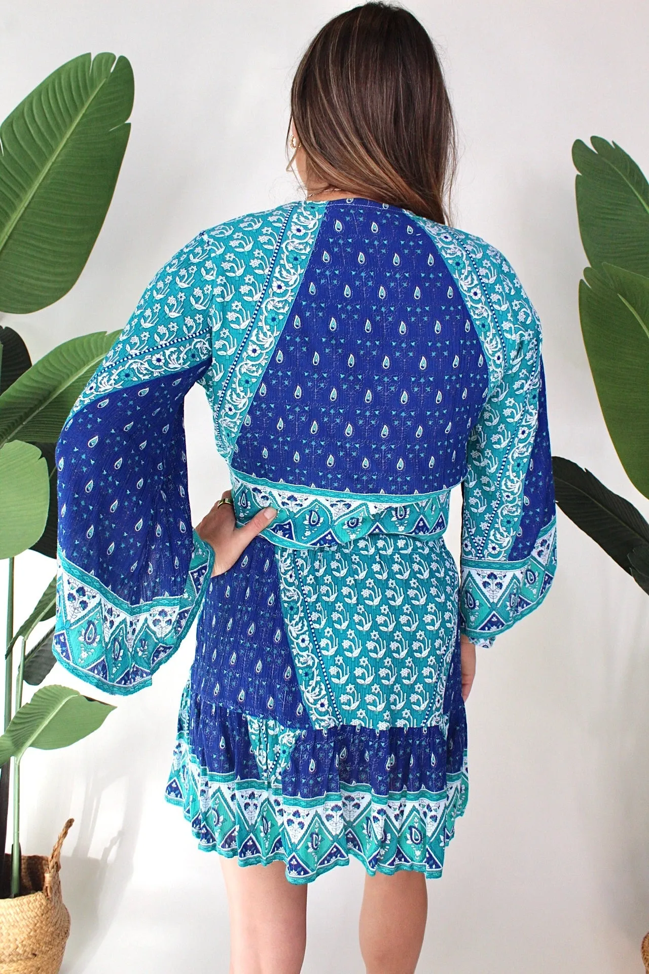 Walker & Wade Boho Top Peacock