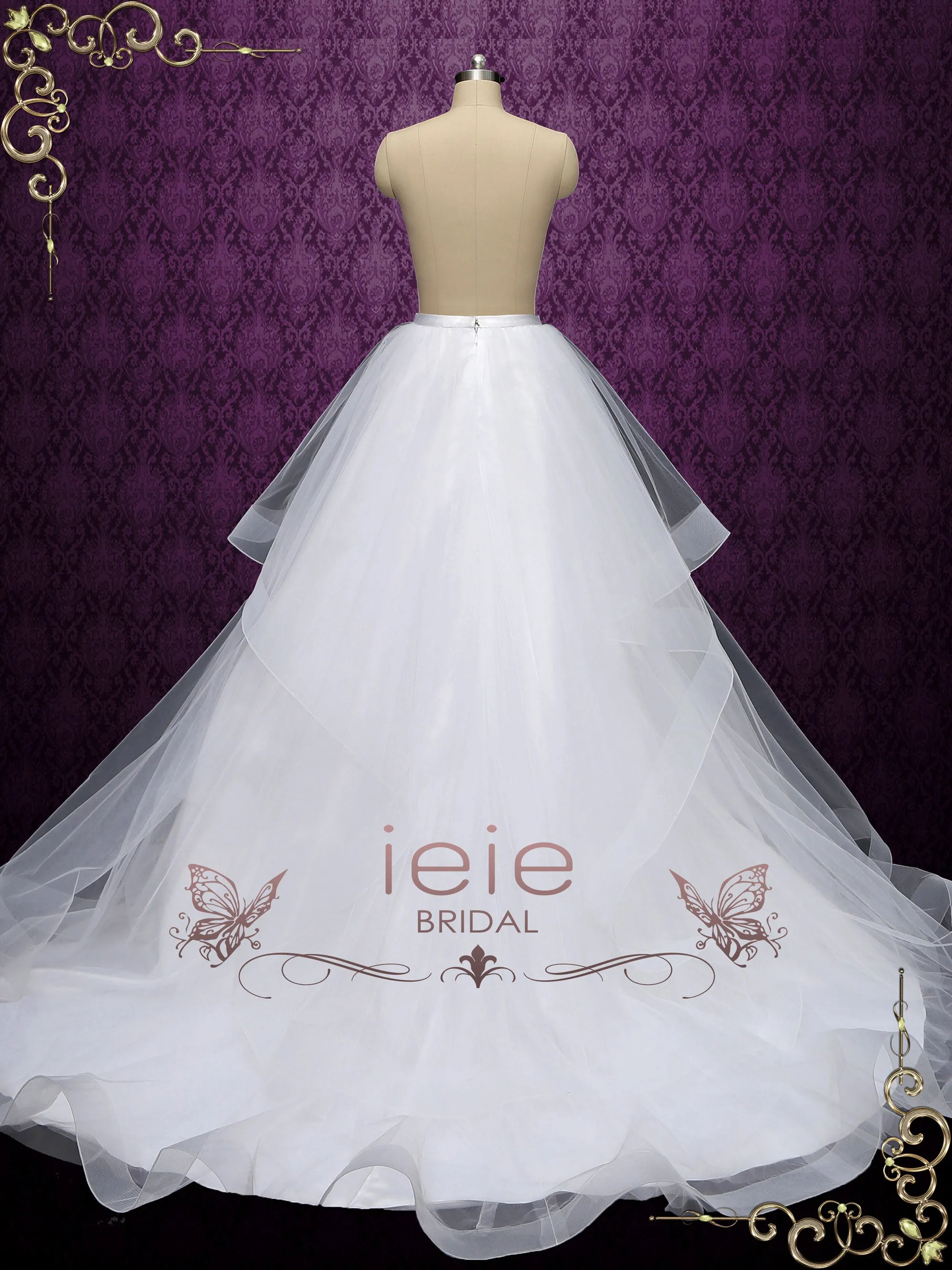 Wedding Dress Skirt with Ruffle Edge HAYES