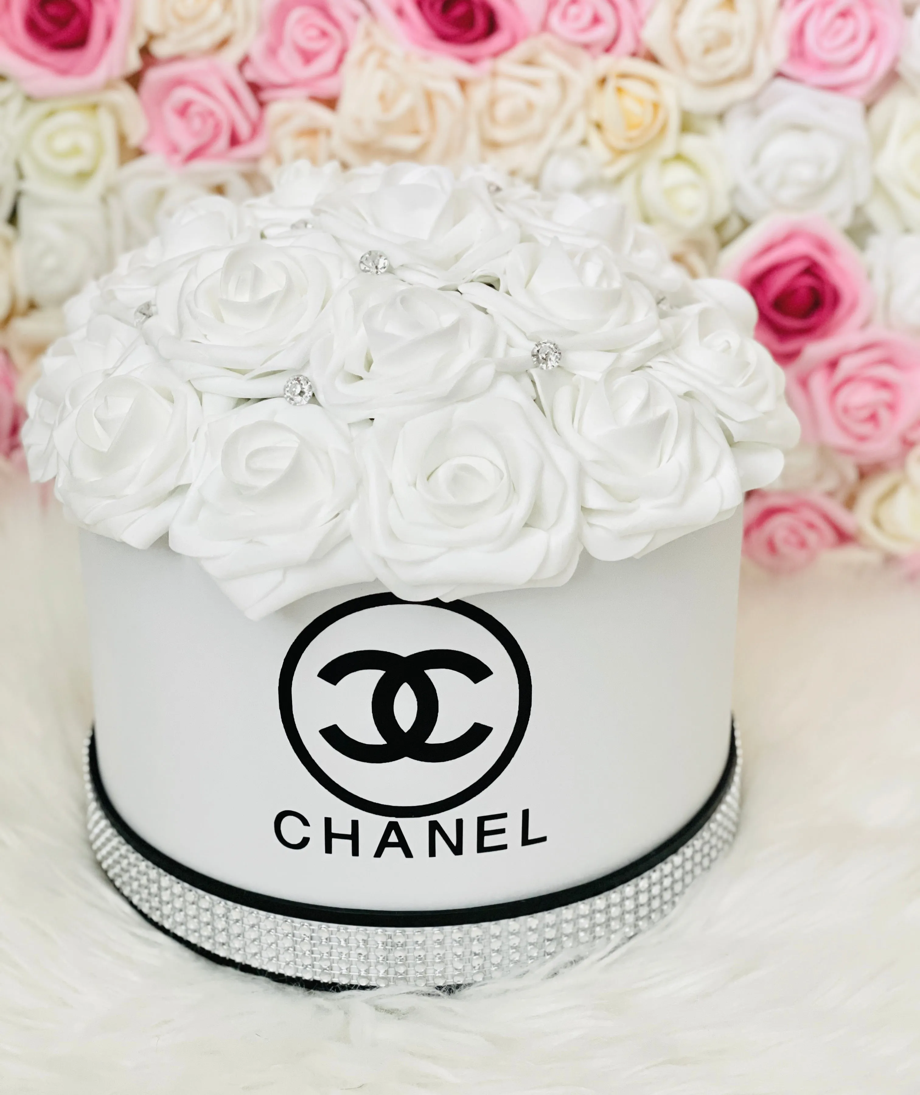 White Flower Box Bouquet