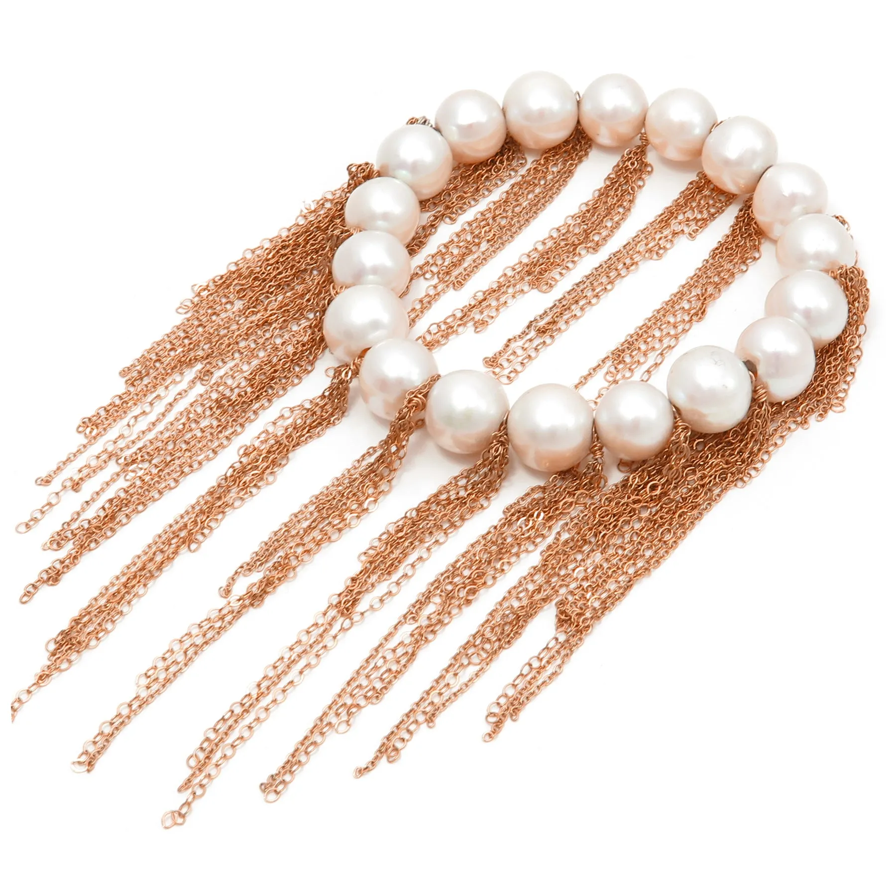 White Fringe Bracelet