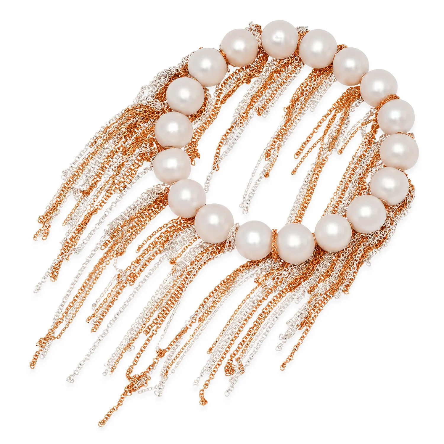 White Fringe Bracelet
