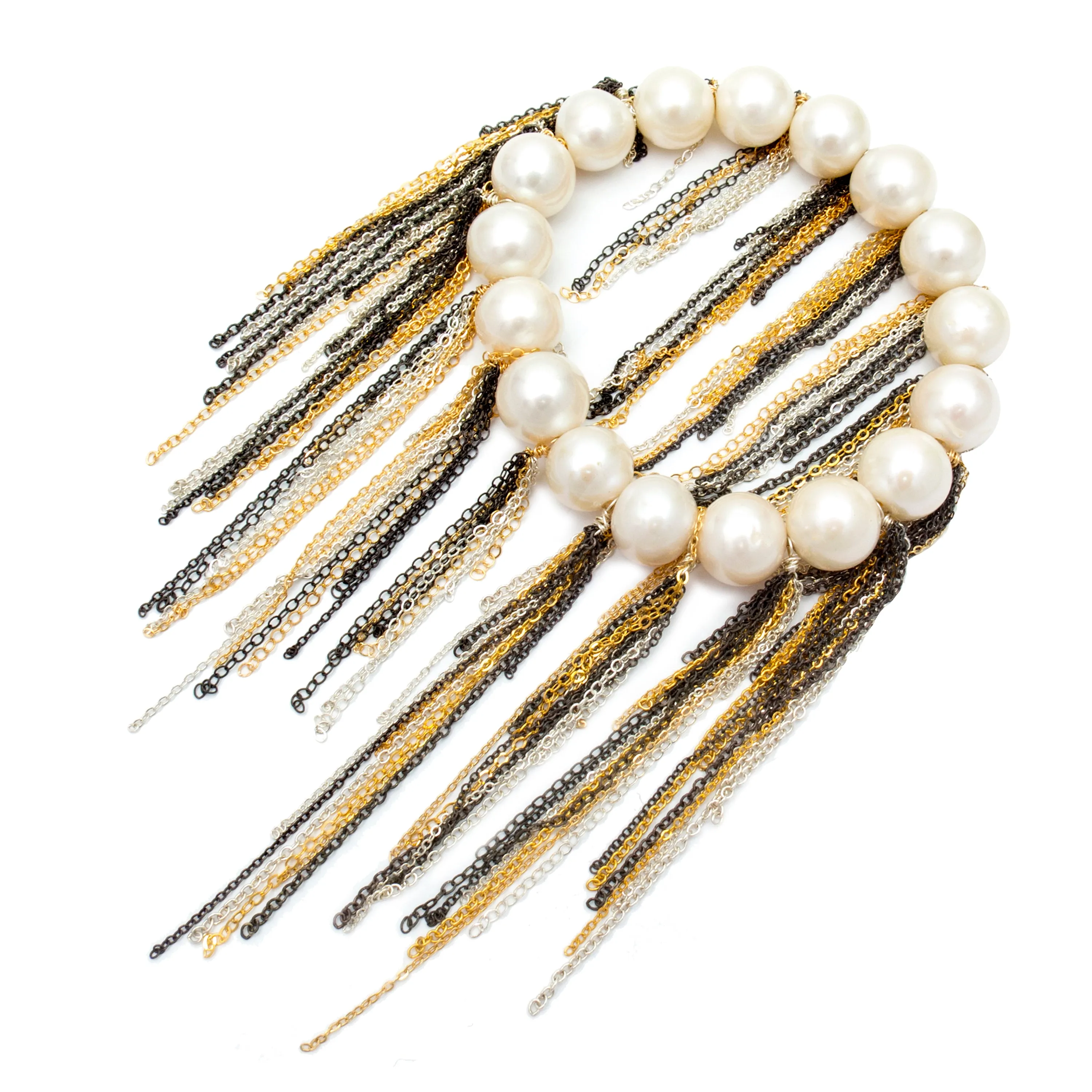White Fringe Bracelet