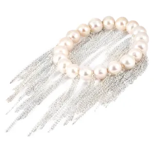 White Fringe Bracelet
