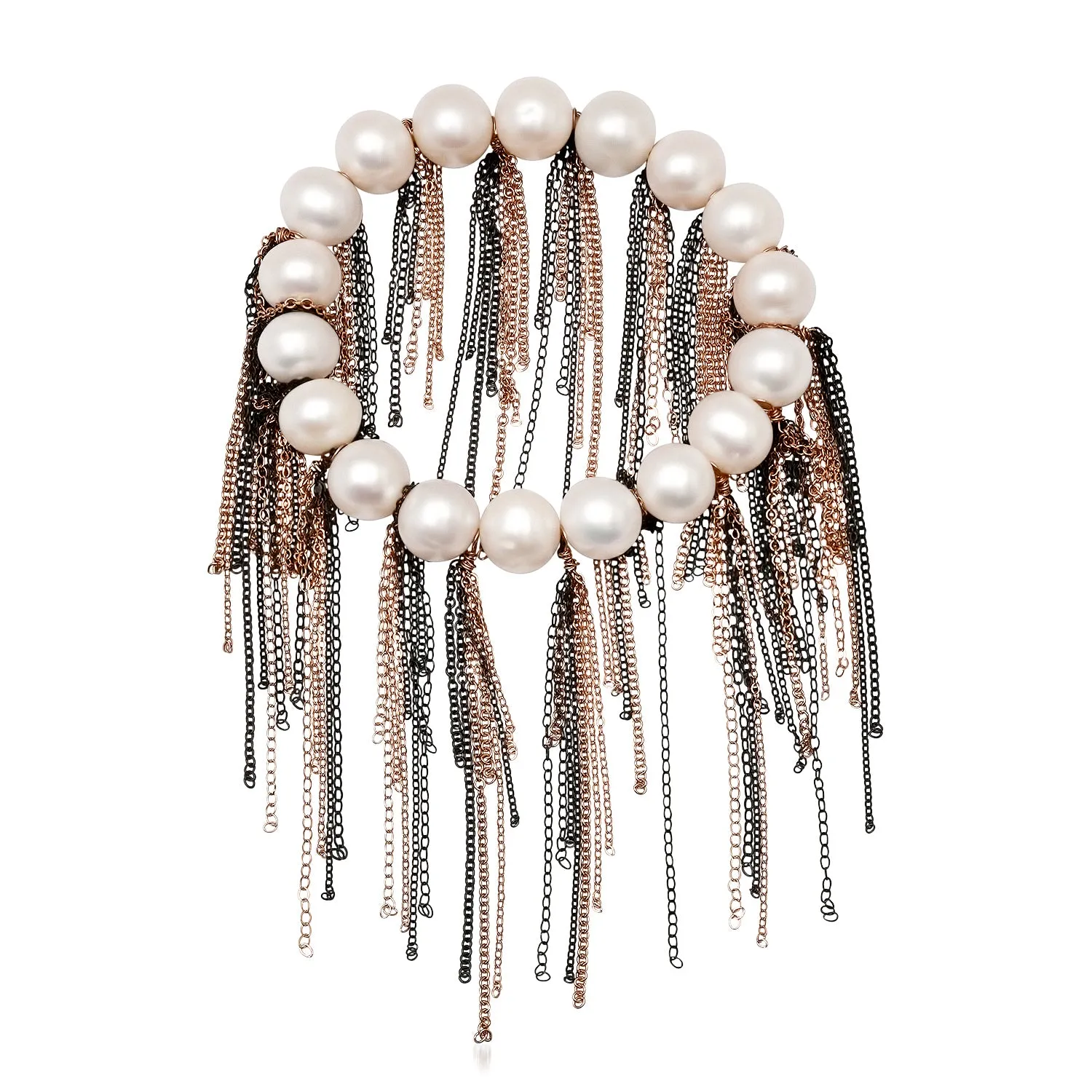 White Fringe Bracelet