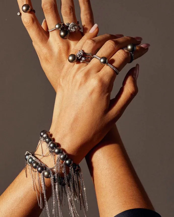 White Fringe Bracelet