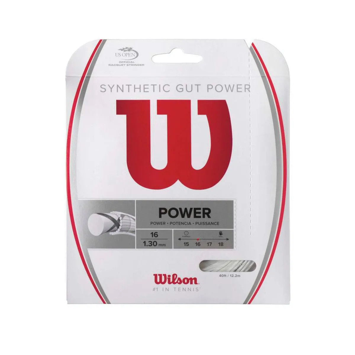 Wilson Synthetic Gut Power Black Tennis String 16 Set