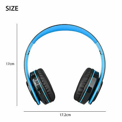 Wireless Bluetooth 5.0 Headphone Mic Stereo Earphone Super Bass Headset Foldable