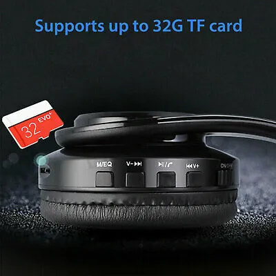 Wireless Bluetooth 5.0 Headphone Mic Stereo Earphone Super Bass Headset Foldable