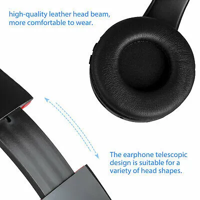 Wireless Bluetooth 5.0 Headphone Mic Stereo Earphone Super Bass Headset Foldable