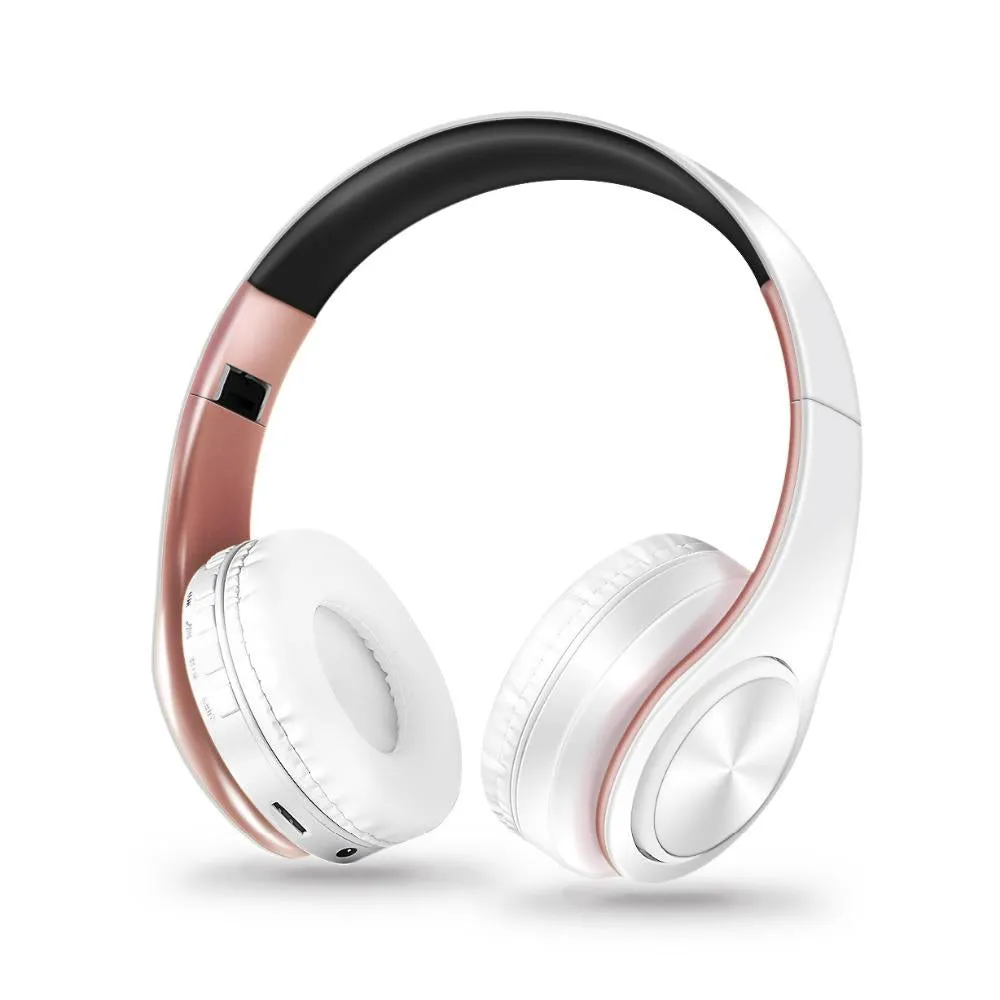 Wireless Bluetooth Foldable Stereo Headphones with Microphone