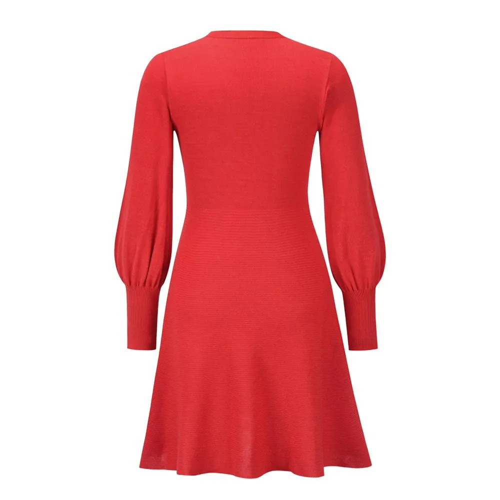 Women Plus Sizes Knitting Winter Dresses