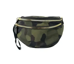 Women's Jane Double Zip Belt Bag In Camouflage