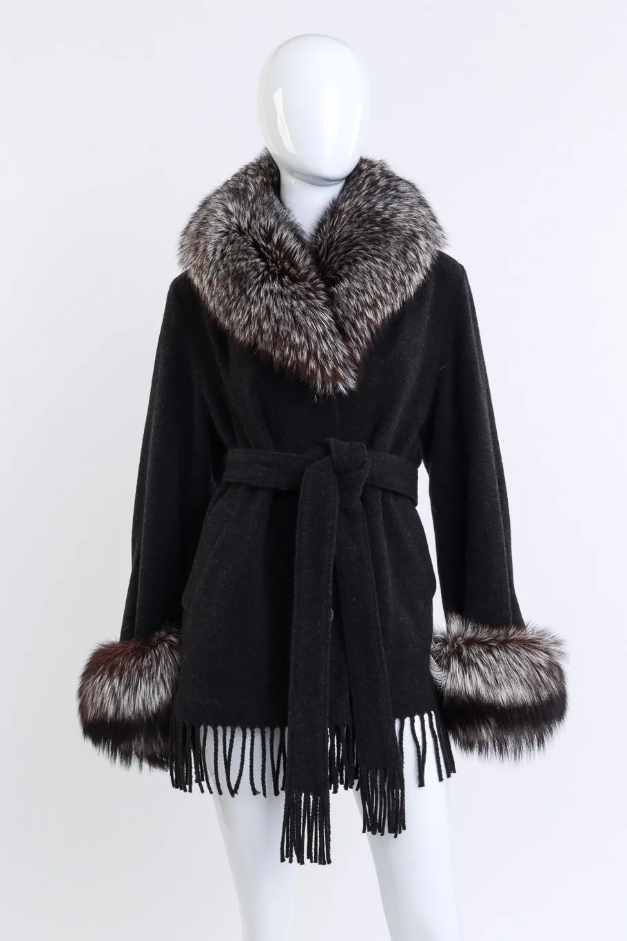 Zip-Off Fur Fringe Coat