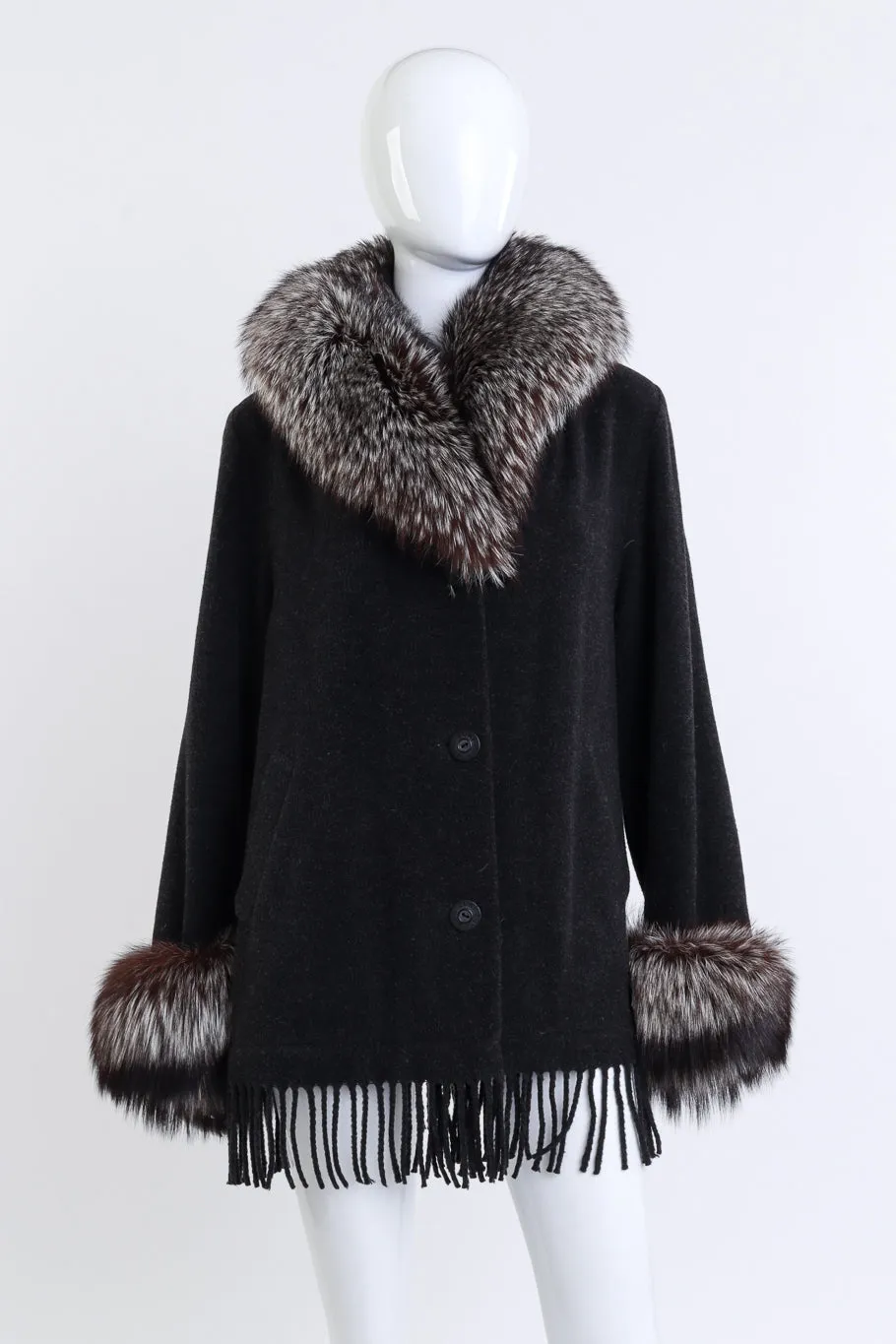 Zip-Off Fur Fringe Coat